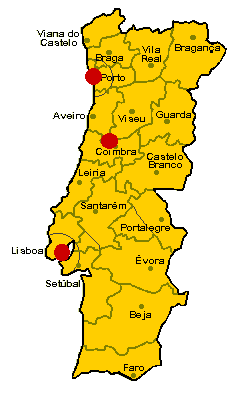 Map of Portugal