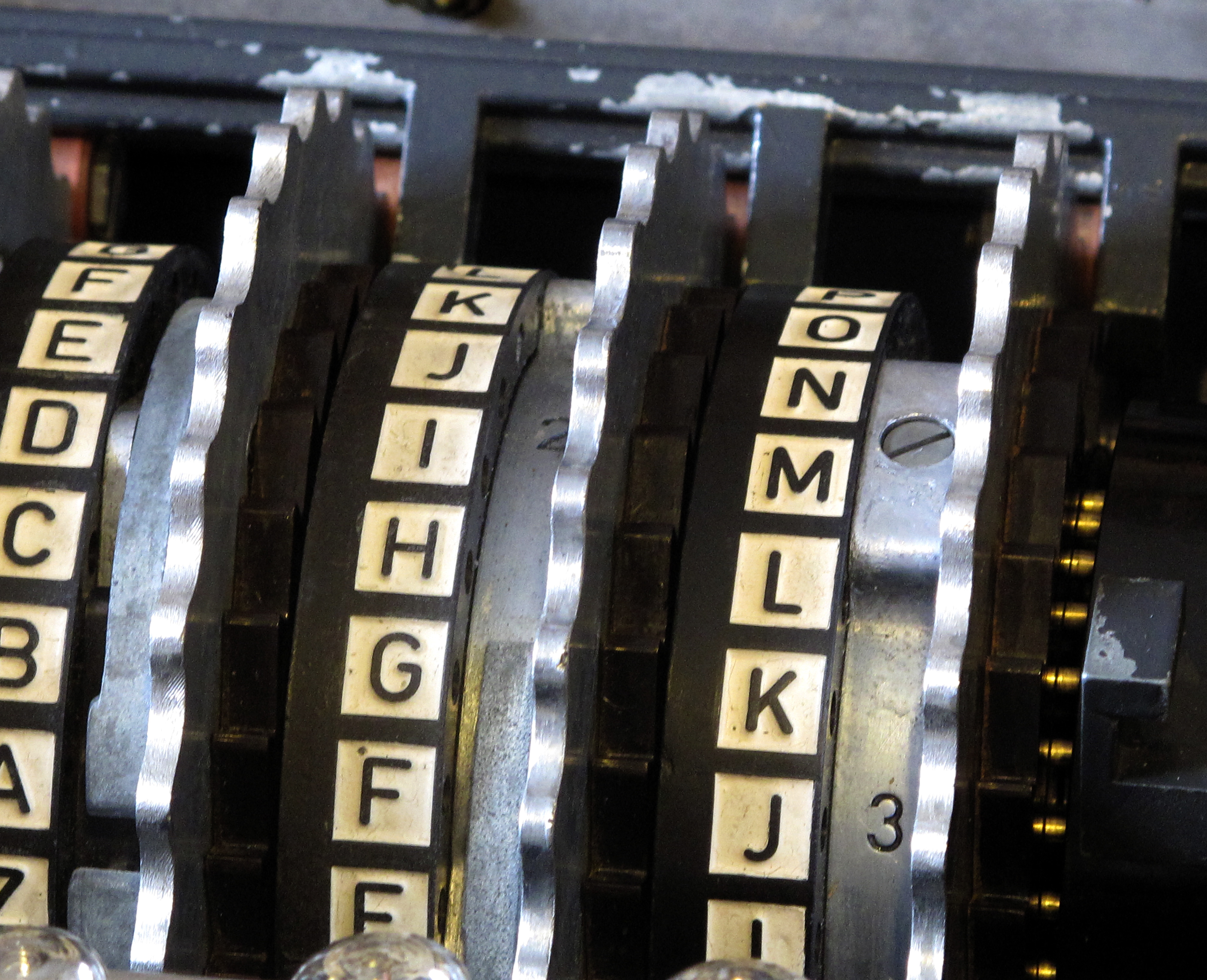 Rotores
              da máquina Enigma