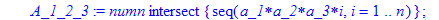 B2alt := proc (a_1, a_2, a_3, a_4, n::integer) local numn, i, A_1, A_2, A_3, A_4, A_1_2, A_1_3, A_1_4, A_2_3, A_2_4, A_3_4, A_1_2_3, A_1_2_4, A_1_3_4, A_2_3_4, A_1_2_3_4; numn := {seq(i,i = 1 .. n)}; A...