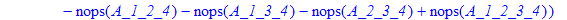 B2alt := proc (a_1, a_2, a_3, a_4, n::integer) local numn, i, A_1, A_2, A_3, A_4, A_1_2, A_1_3, A_1_4, A_2_3, A_2_4, A_3_4, A_1_2_3, A_1_2_4, A_1_3_4, A_2_3_4, A_1_2_3_4; numn := {seq(i,i = 1 .. n)}; A...