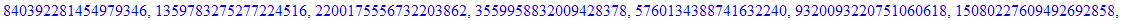 2, 4, 6, 10, 16, 26, 42, 68, 110, 178, 288, 466, 754, 1220, 1974, 3194, 5168, 8362, 13530, 21892, 35422, 57314, 92736, 150050, 242786, 392836, 635622, 1028458, 1664080, 2692538, 4356618, 7049156, 11405...