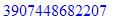 y := 140736130039645009553739676541143047902524954980168653943014705737735095573192897333167451007982416950493423412264886041794764390363145867609223703907448682207