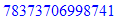 n := 1457907094342636571934108159685862980326515914911824861643397522980497550736230615496046802186876835611836753440525199587698019954839165932427842278373706998741